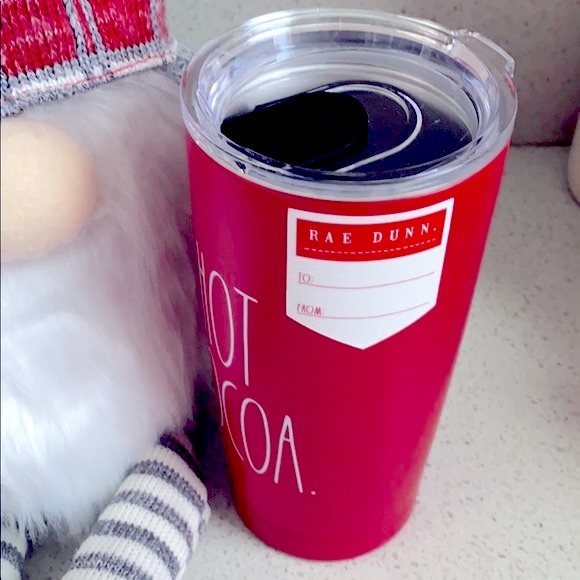 ❗️RAE DUNN HOT COCOA COFFEE TEA MODERN FARMHOUSE TUMBLER - Picture 4 of 6